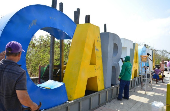 Cartagena escultura letras