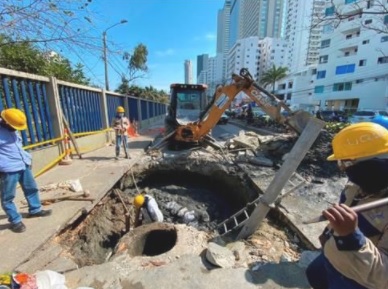 Acuacar trabajos bocagrande