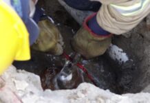 Aguas de Cartagena atiende fuga ocasionada por trabajos de un contratista de una empresa de comunicaciones en Manga