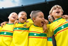 Invitados por el gobernador Yamil Arana, niños de Turbana celebraron la goleada del Real Cartagena