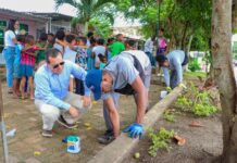AGUAS DE CARTAGENA FORTALECE EL CUIDADO DEL ENTORNO CON NIÑOS Y NIÑAS DE LA BOQUILLA EN JORNADA DE EMBELLECIMIENTO Y SIEMBRA