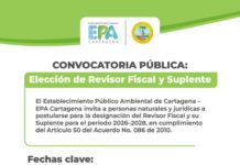 ¡Atención! EPA Cartagena abre convocatoria para elección de revisor fiscal y suplente
