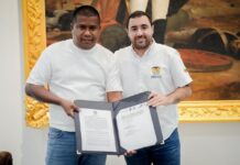 Gobernación de Bolívar y Alcaldía de Santa Catalina construyen cancha múltiple en Loma de Arena