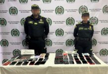 En la Boquilla, Policía Nacional allana vivienda utilizada como escondite para el almacenamiento de celulares hurtados