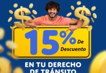 Recuérdalo: hasta el 28 de febrero aprovecha el 15 % de descuento en los derechos de tránsito