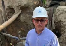 Aguas de Cartagena culmina los trabajos de reparación de la conducción de agua cruda y avanza en la recuperación del servicio