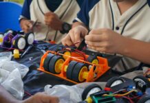 Más de 160 niños, niñas y adolescentes participaron en la primera fecha de la Liga de Robótica de Cartagena