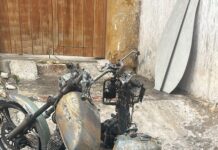 Cuerpo de Bomberos, DATT y Policía atendieron incendio de dos motocicletas en el barrio Getsemaní