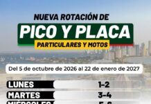 Cambia la rotación de pico y placa para motos y vehículos particulares en Cartagena