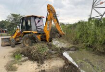 Sigue avanzando la limpieza simultánea de nueve canales y atención a familias afectadas tras las fuertes lluvias
