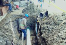 AGUAS DE CARTAGENA FINALIZÓ REPARACIÓN DE TUBERÍA DE ACUEDUCTO DE 250 MM EN SAN FERNANDO