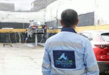 AGUAS DE CARTAGENA DETECTA CONEXIÓN IRREGULAR EN LAVADERO DE CARROS EN EL BARRIO ARMENIA