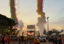 Yamil Arana monitorea el paso del Gran Fondo Nairo Fest por Santa Rosa
